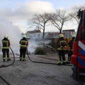 Brand op gemeentewerf Katwijk